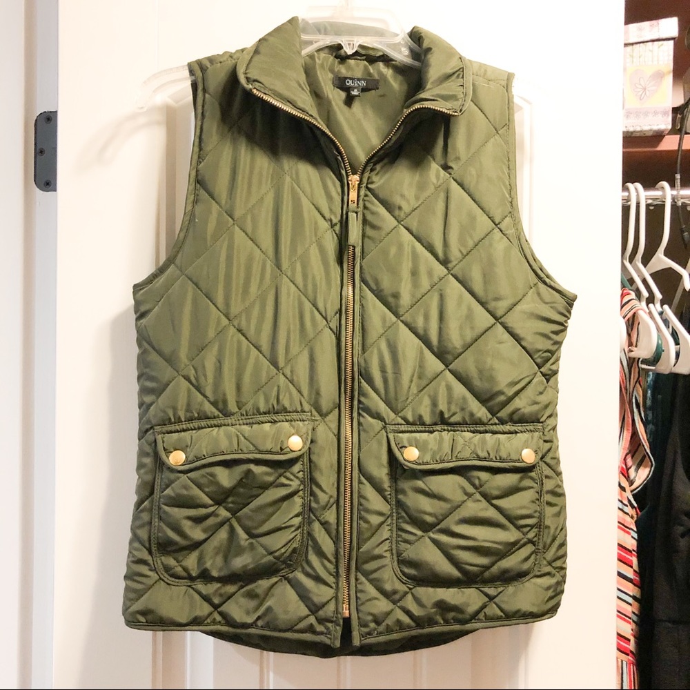 Army Green Puffer Vest